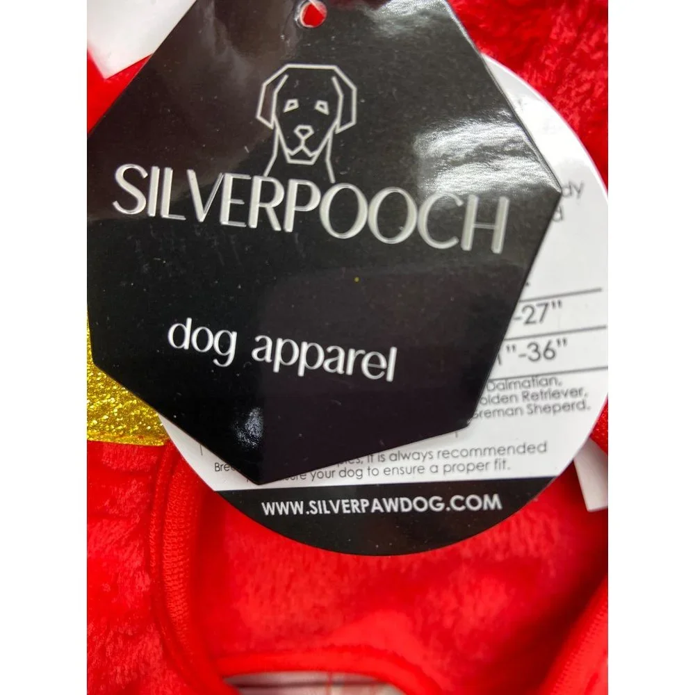 Silverpooch XS Pet Apparel Christmas Dog Pajamas Pjs Clothes Size Xtra Small Red